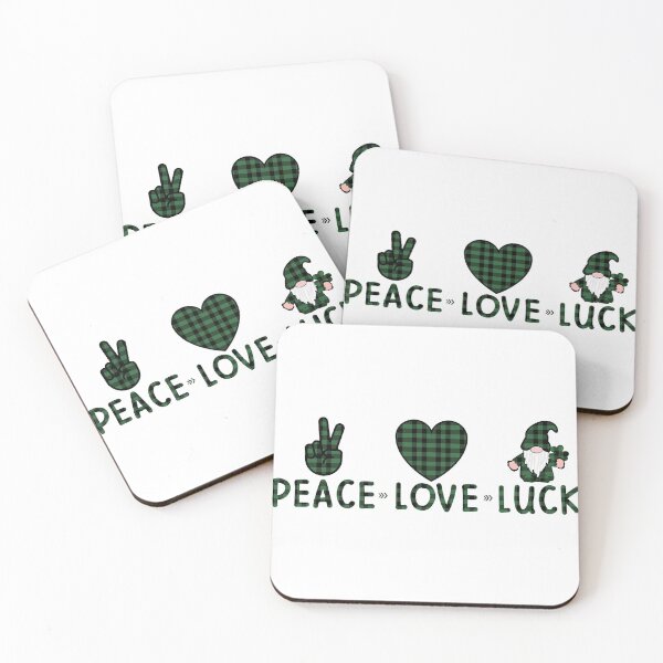 Item preview, St Patrick's Day  Peace love luck designed and sold by GraphicSphere.