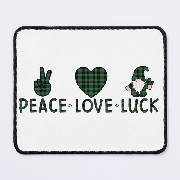 Item preview, St Patrick's Day  Peace love luck designed and sold by GraphicSphere.