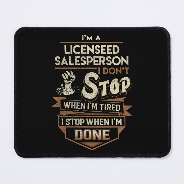 Item preview, Licenseed Salesperson T Shirt - I Stop When Done Job Gift Item Tee designed and sold by natalinedk.