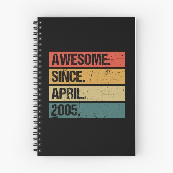Item preview, 17th Birthday Gift: Awesome Since April 2005, Retro 2005 April Birthday designed and sold by AMINE  ★★★★★.