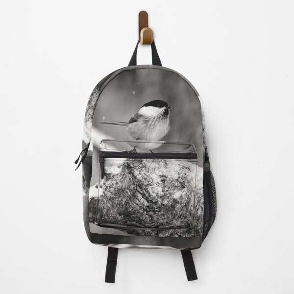 Item preview, Standing in the snow. Willow tit bw designed and sold by Jouko Lehto Photography.