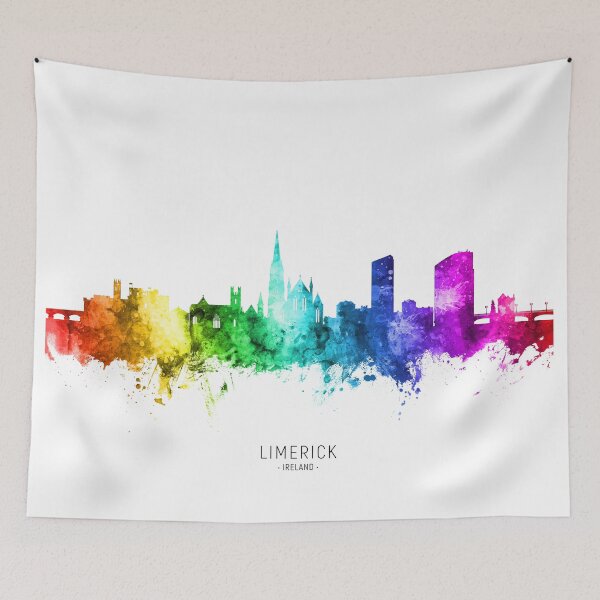 Item preview, Limerick Ireland Skyline designed and sold by ArtPrints.
