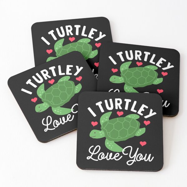 Item preview, I Turtley Love You Cute Turtle With Hearts Funny Turtles Lover designed and sold by Fleyshop.