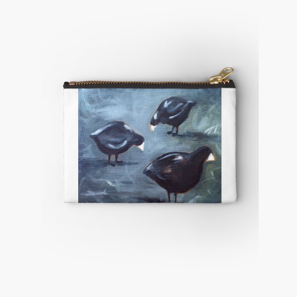 Aperçu de l'œuvre bird oil painting of coots créée et vendue par Claire Whitehead.