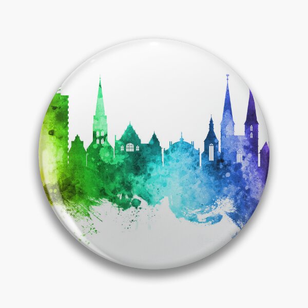 Item preview, Bielefeld Germany Skyline designed and sold by ArtPrints.