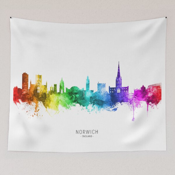 Item preview, Norwich England Skyline designed and sold by ArtPrints.