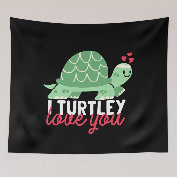 Item preview, I Turtley Love You Cute Turtle With Hearts Funny Turtles Lover designed and sold by Fleyshop.