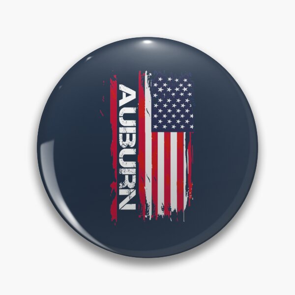 Item preview, Auburn Vintage Font USA Flag   designed and sold by minipopfrl.