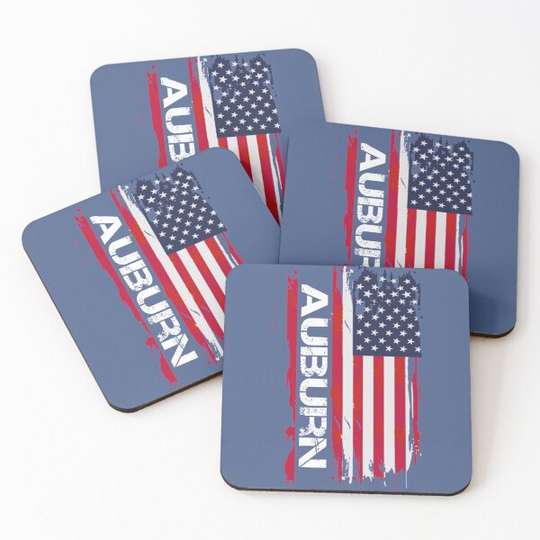Item preview, Auburn Vintage Font USA Flag   designed and sold by minipopfrl.