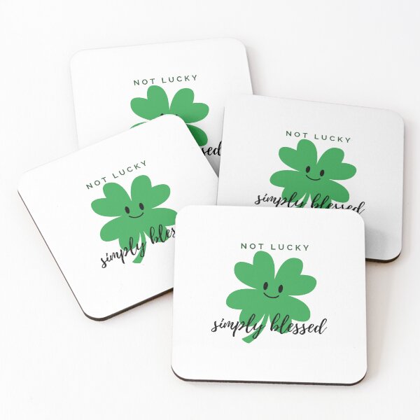 Item preview, Not Lucky Simply Blessed, Smiley Shamrock, St Patrick's day designed and sold by narinari32.