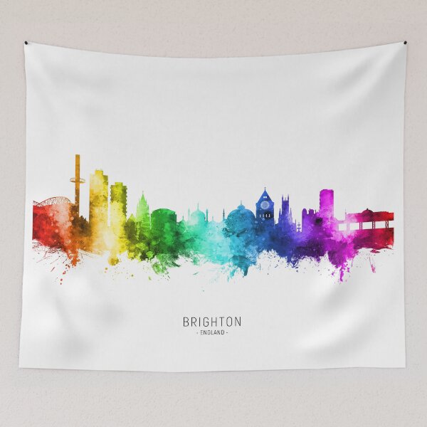 Item preview, Brighton England Skyline designed and sold by ArtPrints.