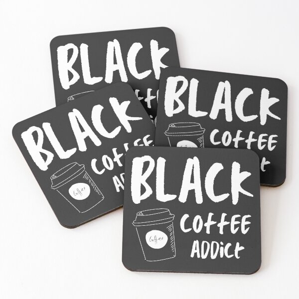 Item preview, Black Coffee Addict, Funny Coffee Lover designed and sold by calalassy.