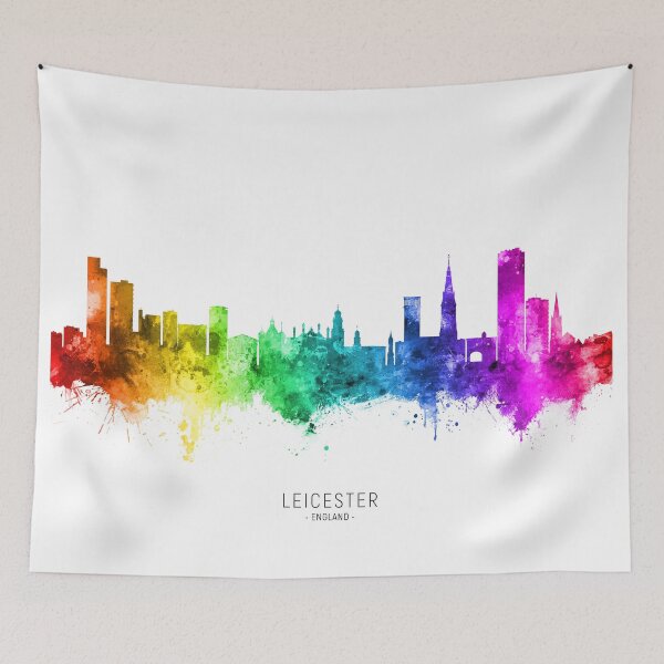 Item preview, Leicester England Skyline designed and sold by ArtPrints.