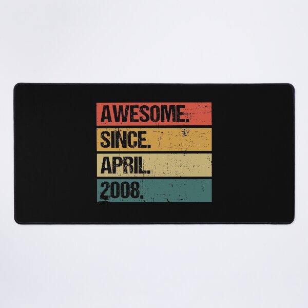 Item preview, 14th Birthday Gift: Awesome Since April 2008, Retro 2008 April Birthday designed and sold by AMINE ★★★★★.