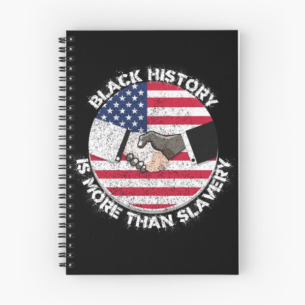 Item preview, Black History Is More Than Slavery Shaking Hands Grunge American Flag Circle in Black designed and sold by LuckyKermit.