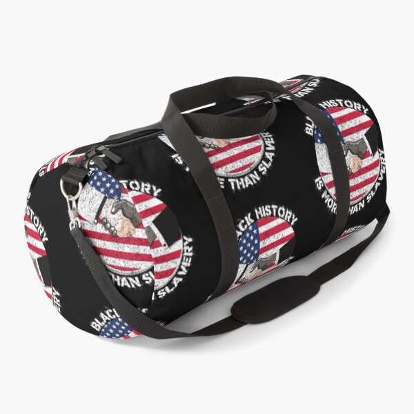 Item preview, Black History Is More Than Slavery Shaking Hands Grunge American Flag Circle in Black designed and sold by LuckyKermit.