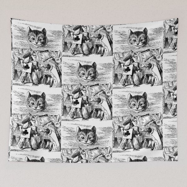 Item preview, Alice in wonderland ink illustration, Cheshire Cat - Gift idea designed and sold by DGCollab.