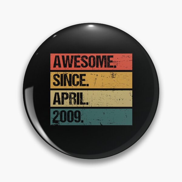 Item preview, 13 th Birthday Gift: Awesome Since April 2009, Retro 2009 April Birthday designed and sold by AMINE  ★★★★★.