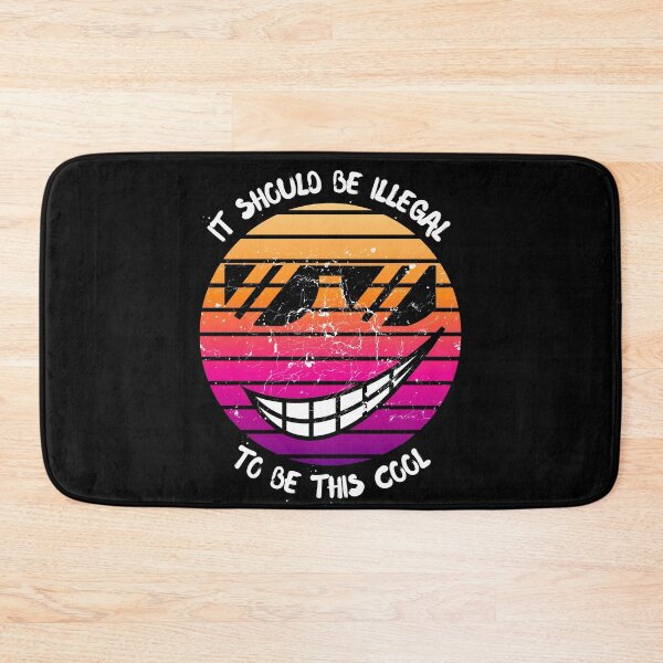 Item preview, It Should Be Illegal To Be This Cool Smiling Face With Dope Sunglasses Grunge In Black designed and sold by LuckyKermit.