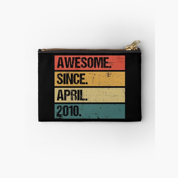 Item preview, 12th Birthday Gift: Awesome Since April 2010, Retro 2010 April Birthday designed and sold by AMINE  ★★★★★.