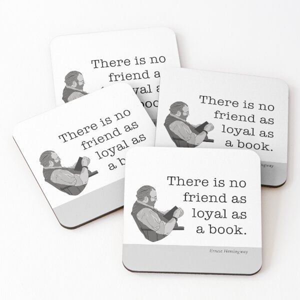 Item preview, Hemingway Literary Quote with Illustration designed and sold by ThatsNovelGifts.