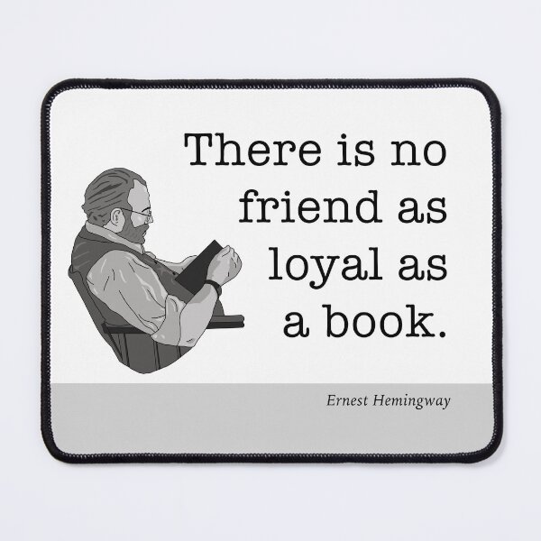 Item preview, Hemingway Literary Quote with Illustration designed and sold by ThatsNovelGifts.