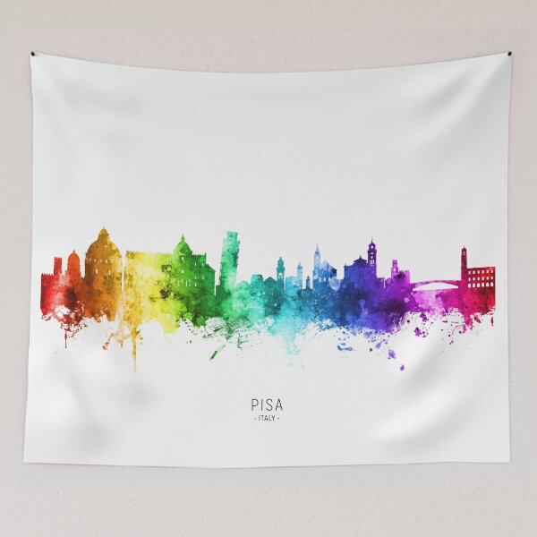 Item preview, Pisa Italy Skyline designed and sold by ArtPrints.