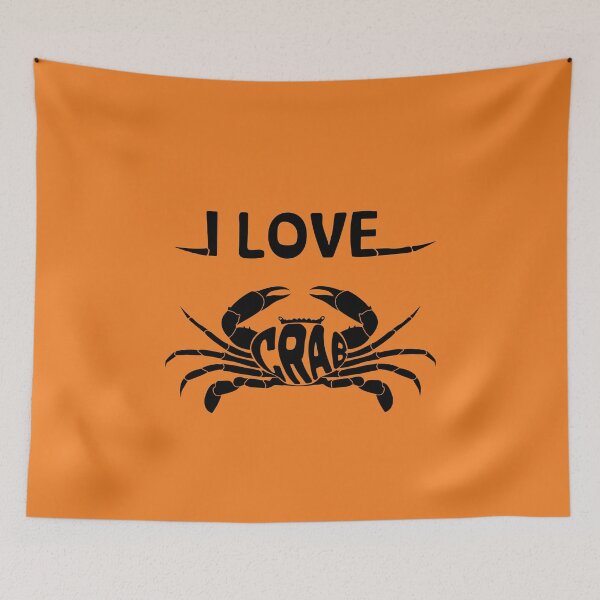 Item preview, I Love Crab, Seafood Hunting designed and sold by HangOnShopping.