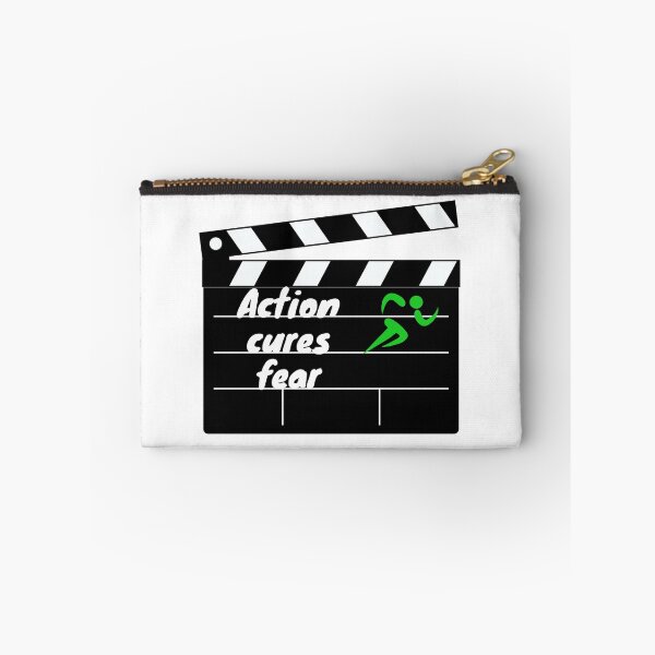 Item preview, Action cures fear - Action quotes motivational designed and sold by DigitalArtTrend.