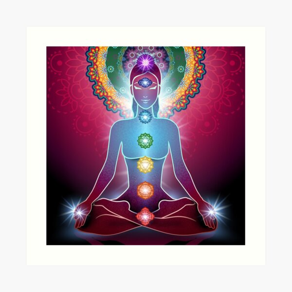 7 chakras armonía Lámina artística