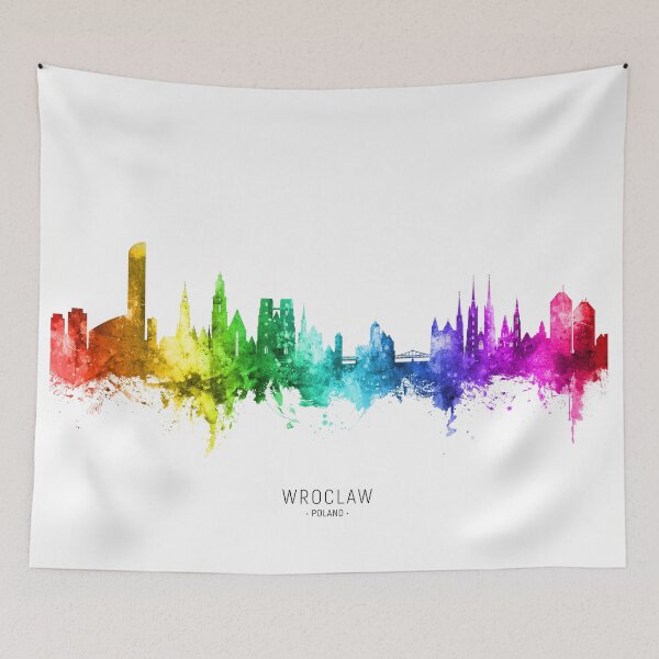 Item preview, Wroclaw Poland Skyline designed and sold by ArtPrints.