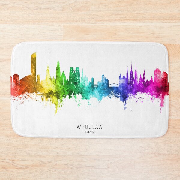 Item preview, Wroclaw Poland Skyline designed and sold by ArtPrints.
