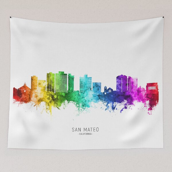 Item preview, San Mateo California Skyline designed and sold by ArtPrints.