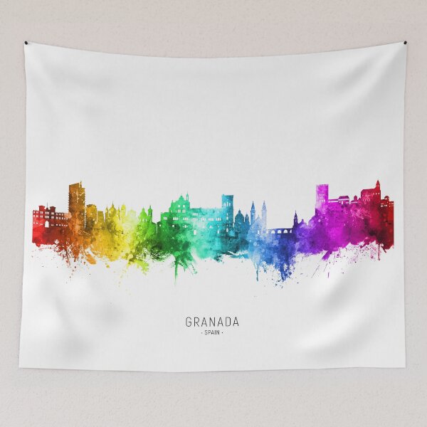 Item preview, Granada Spain Skyline designed and sold by ArtPrints.