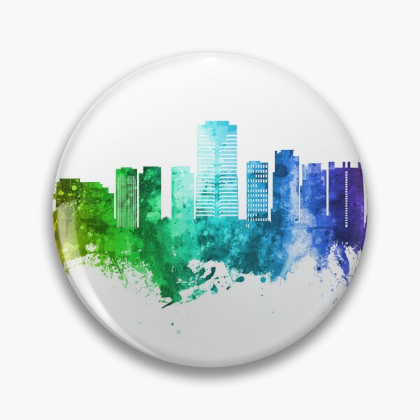 Item preview, Long Beach California Skyline designed and sold by ArtPrints.