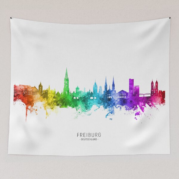 Item preview, Freiburg Germany Skyline designed and sold by ArtPrints.