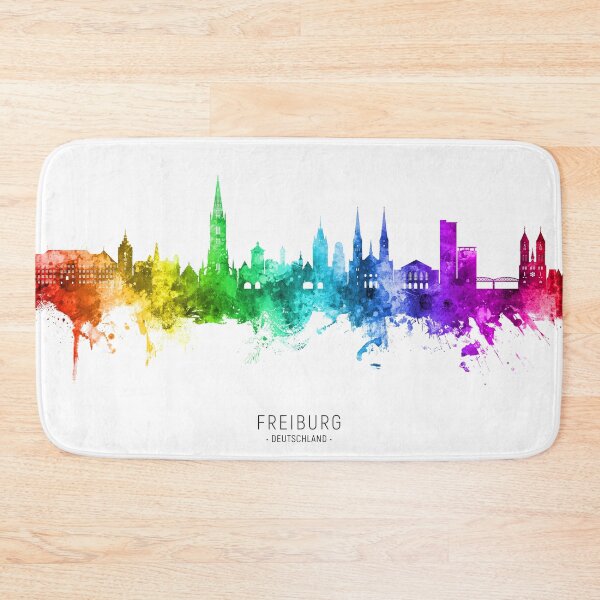 Item preview, Freiburg Germany Skyline designed and sold by ArtPrints.
