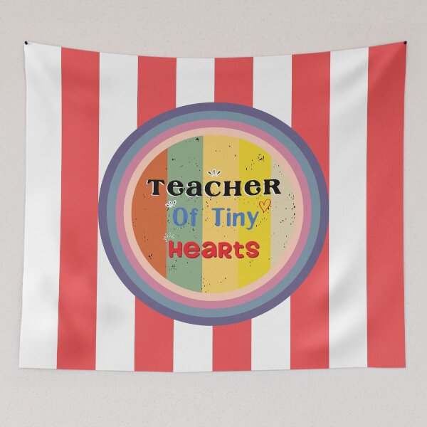 Item preview, Teacher Of Tiny Hearts - Colorful Design designed and sold by FridPix.