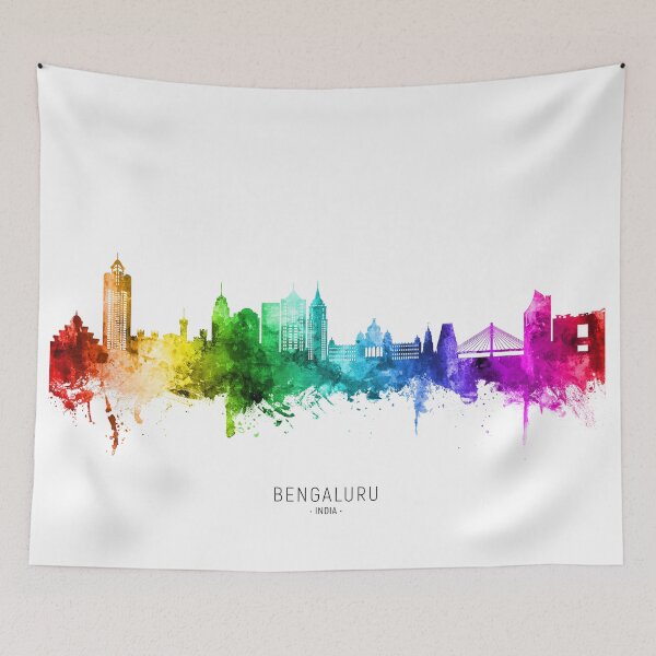 Item preview, Bengaluru Skyline India Bangalore designed and sold by ArtPrints.