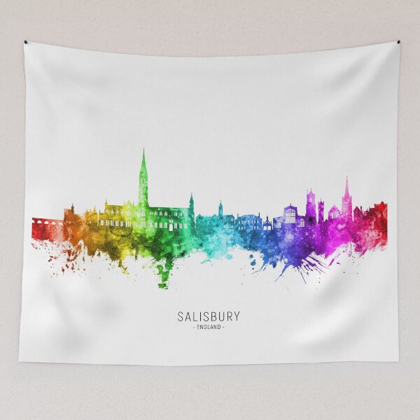Item preview, Salisbury England Skyline designed and sold by ArtPrints.
