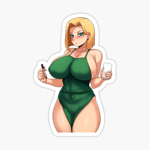 android-18-milk-latte-sticker-for-sale-by-bellamkonda-redbubble