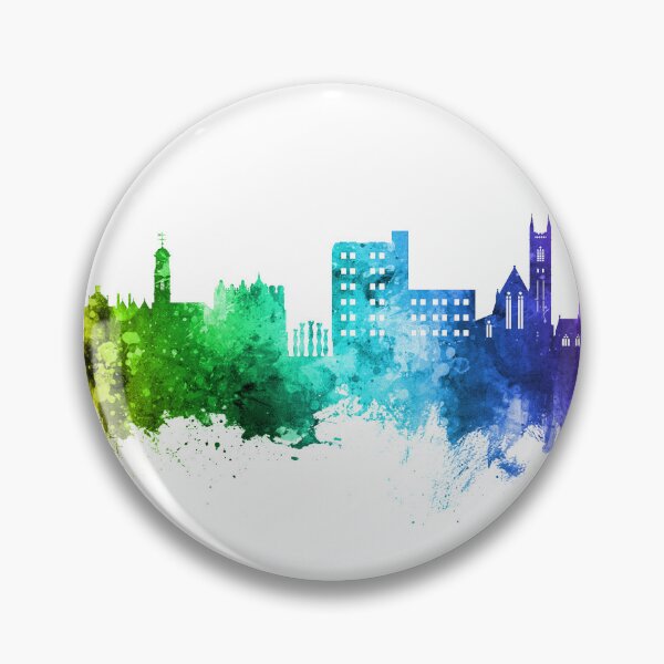 Item preview, Warrington England Skyline designed and sold by ArtPrints.