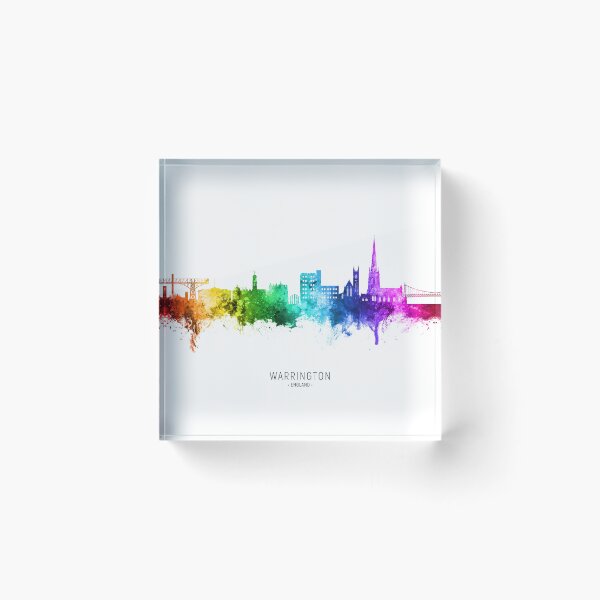 Item preview, Warrington England Skyline designed and sold by ArtPrints.