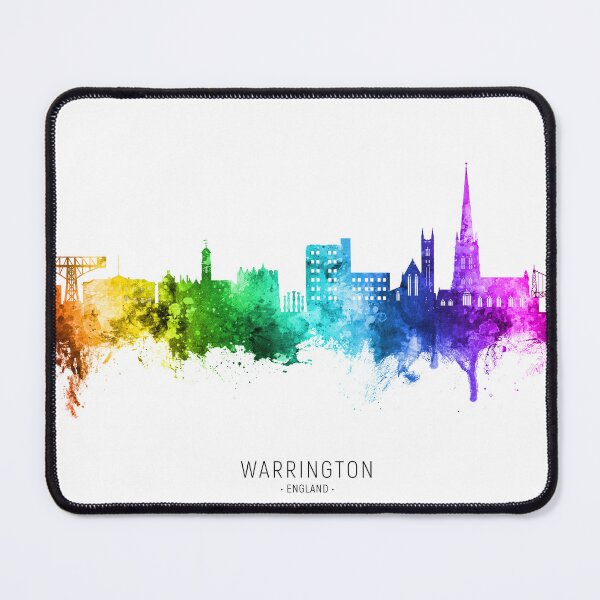 Item preview, Warrington England Skyline designed and sold by ArtPrints.