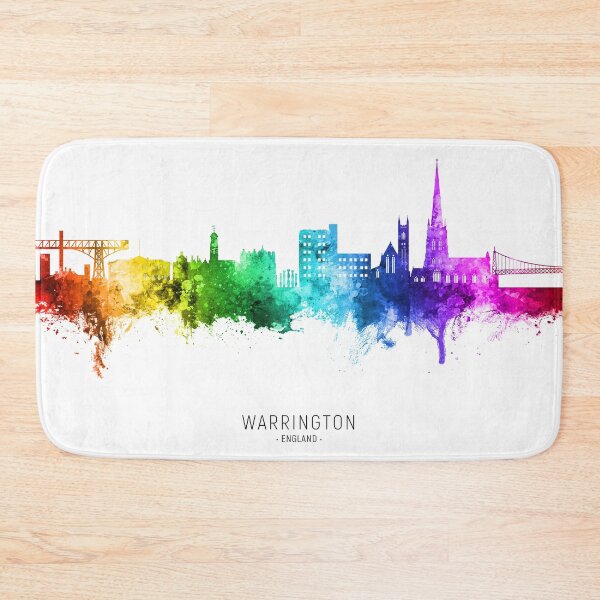 Item preview, Warrington England Skyline designed and sold by ArtPrints.