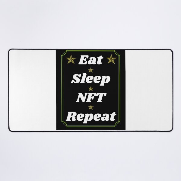 Item preview, Eat Sleep NFT Repeat cute Design designed and sold by Shahnawaz Khandesigner.