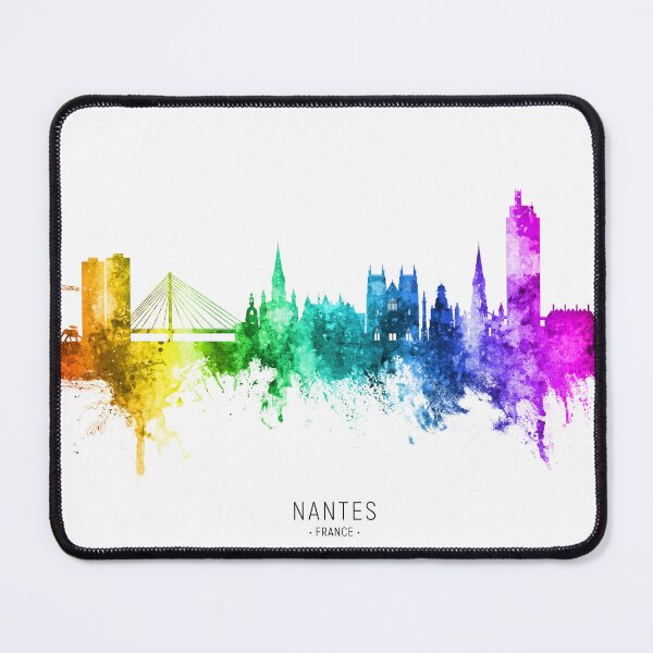 Item preview, Nantes France Skyline designed and sold by ArtPrints.