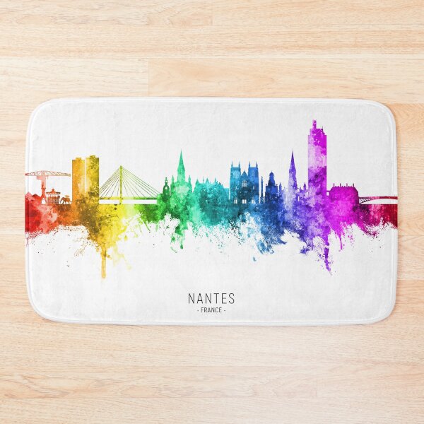 Item preview, Nantes France Skyline designed and sold by ArtPrints.