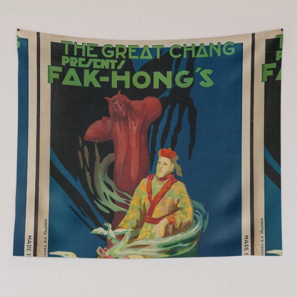 Item preview, Vintage Fak Hong magic poster art designed and sold by Vintage Designs +.