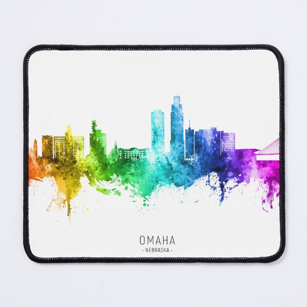 Item preview, Omaha Nebraska Skyline designed and sold by ArtPrints.